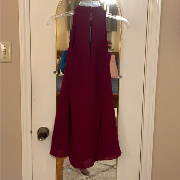 Lulu’s Magenta Swing Dress - Picture 7 of 8